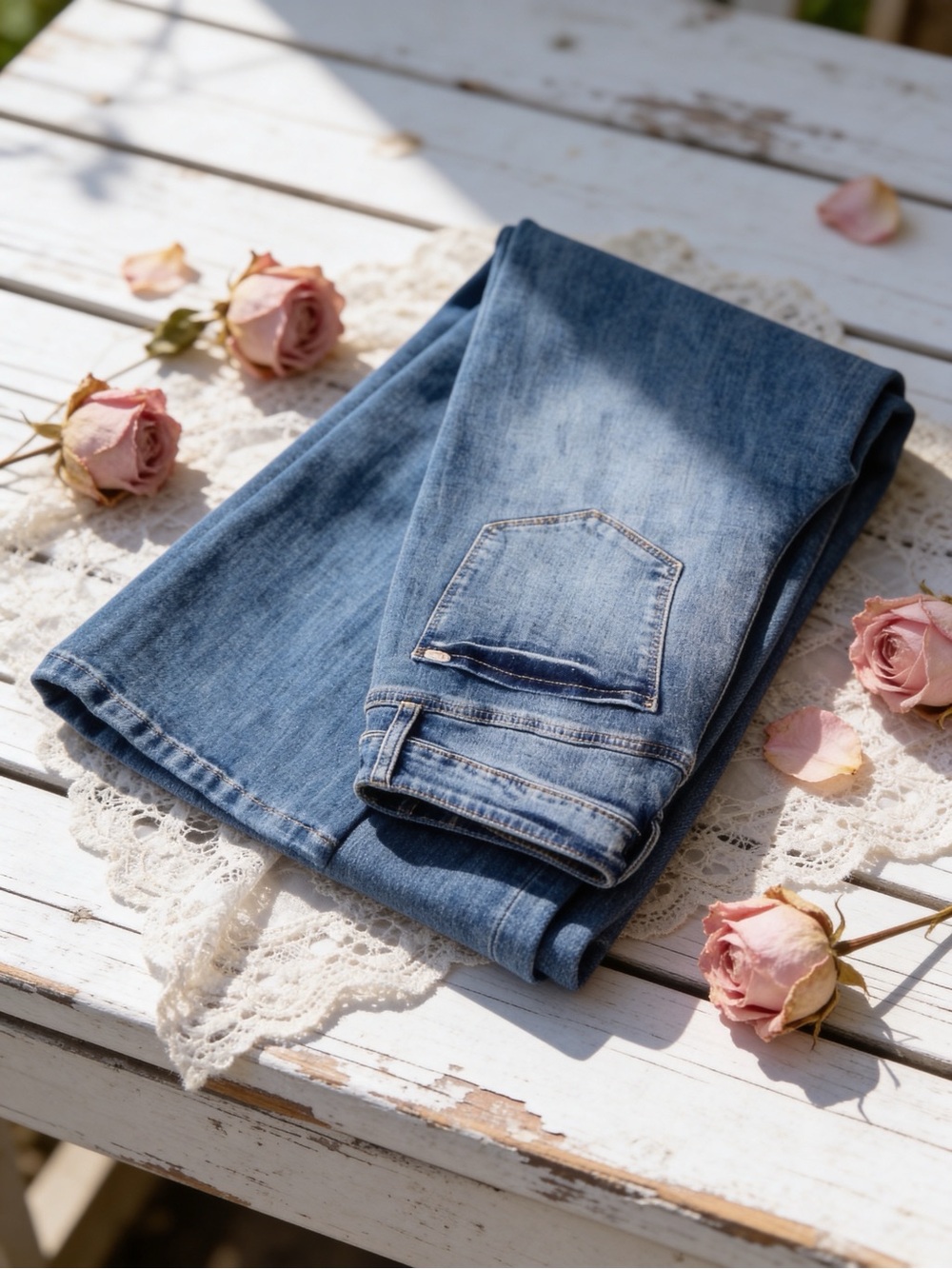 Special A Los Angeles Medium Wash High Rise Flare Jeans